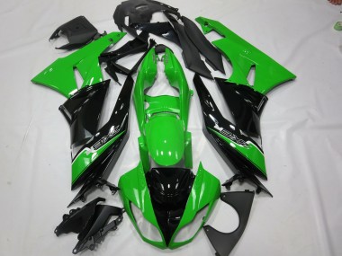 Green Black 2009-2012 Kawasaki ZX6R Motorcycle Fairing