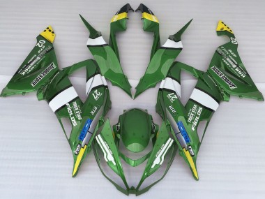 Green Logo Style 2013-2018 Kawasaki ZX6R Motorcycle Fairing