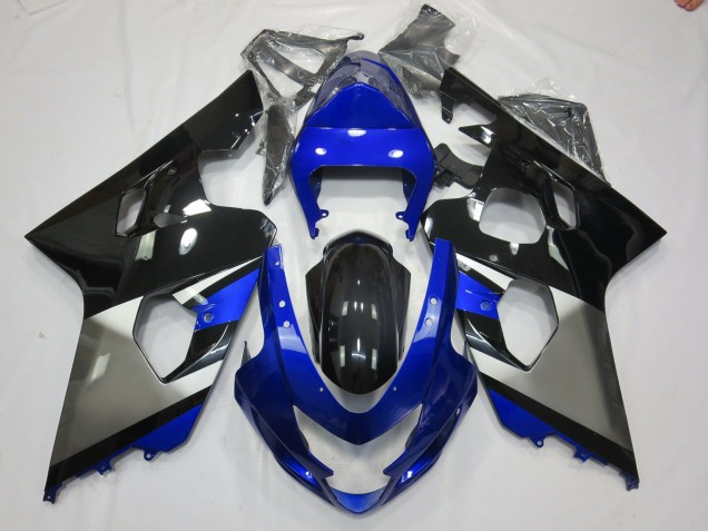 Grey Blue and Black 2004-2005 Suzuki GSXR 600-750 Motorcycle Fairing