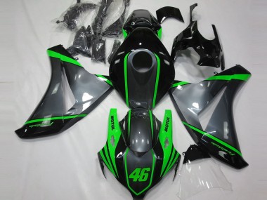 Grey Motul & Green 2008-2011 Honda CBR1000RR Motorcycle Fairing