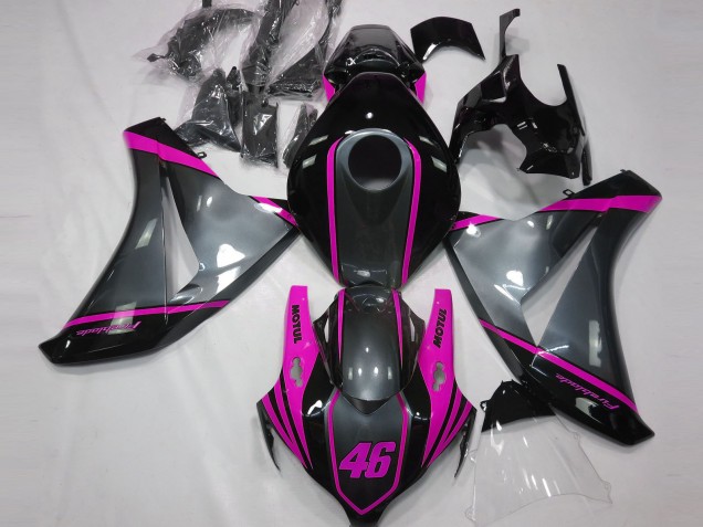 Grey Motul & Pink 2008-2011 Honda CBR1000RR Motorcycle Fairing