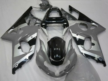 Grey Silver OEM Style 2000-2002 Suzuki GSXR 1000 Motorcycle Fairing