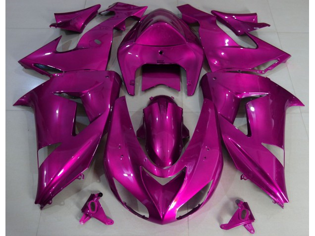 Hot Pink Plain 2006-2007 Kawasaki ZX10R Motorcycle Fairing