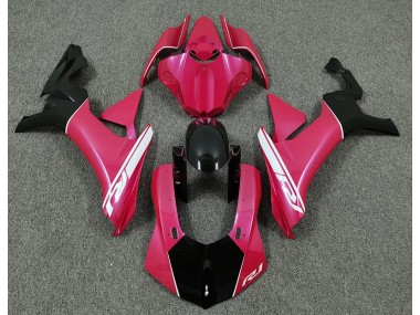 Hot Pink and Black 2015-2019 Yamaha R1 Motorcycle Fairing