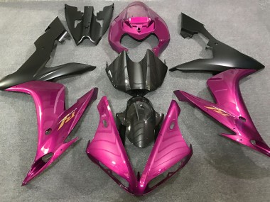 Hot Pink and Carbon Fiber Style 2004-2006 Yamaha R1 Motorcycle Fairing