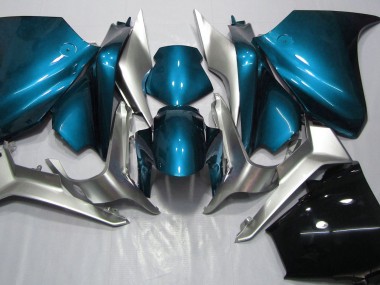 Light Blue and Silver 2010-2013 Honda VFR1200 Motorcycle Fairing