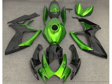 Light Green and Black 2006-2007 Suzuki GSXR 600-750 Motorcycle Fairing