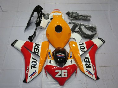 Light Orange Repsol 2008-2011 Honda CBR1000RR Motorcycle Fairing