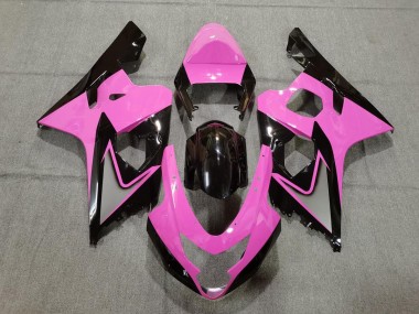 Light Pink and Black 2004-2005 Suzuki GSXR 600-750 Motorcycle Fairing