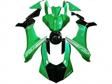 Lizard Green and Black 2015-2019 Yamaha R1 Motorcycle Fairing