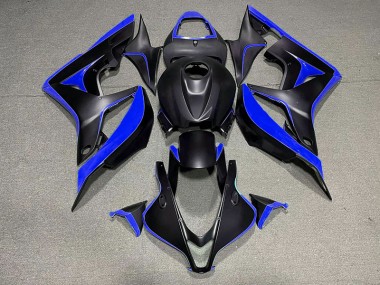 Matte Black & Blue 2007-2008 Honda CBR600RR Motorcycle Fairing