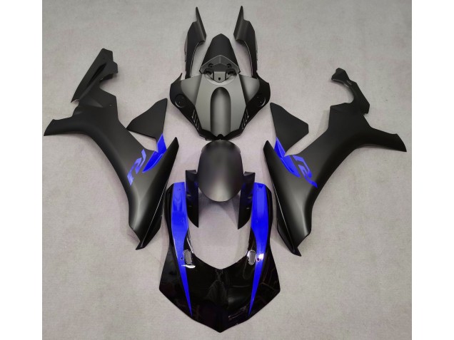 Matte Black & Blue 2015-2019 Yamaha R1 Motorcycle Fairing