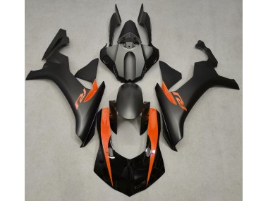 Matte Black & Orange 2015-2019 Yamaha R1 Motorcycle Fairing