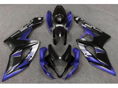 Matte Black and Blue 2005-2006 Suzuki GSXR 1000 Motorcycle Fairing