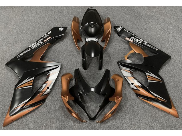 Matte Black and Bronze 2005-2006 Suzuki GSXR 1000 Motorcycle Fairing