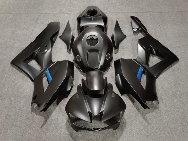 Matte Black w Blue 2013-2023 Honda CBR600RR Motorcycle Fairing