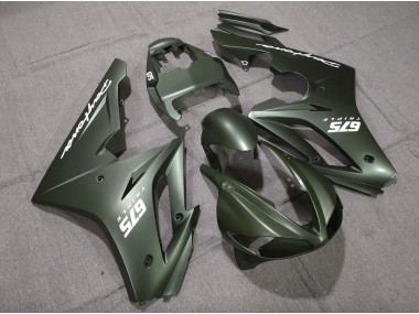 Matte Green White 2009-2012 Triumph Daytona 675 Motorcycle Fairing