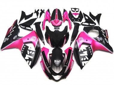 Matte Pink Custom Logos 2009-2016 Suzuki GSXR 1000 Motorcycle Fairing