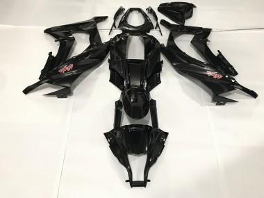 Metallic Black 2009-2012 Kawasaki ZX6R Motorcycle Fairing