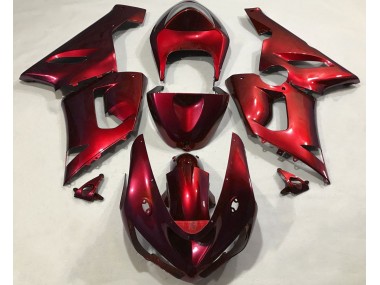 Metallic Red 2005-2006 Kawasaki ZX6R Motorcycle Fairing