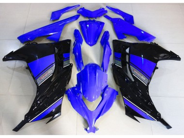 Midnight Blue and Black 2013-2018 Kawasaki Ninja 300 Motorcycle Fairing