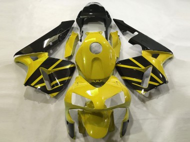 Mustard Yellow & Gloss Black 2003-2004 Honda CBR600RR Motorcycle Fairing