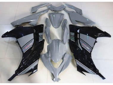 Nardo Grey and Black 2013-2018 Kawasaki Ninja 300 Motorcycle Fairing