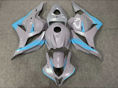 Nardo Grey and Light Blue 2009-2012 Honda CBR600RR Motorcycle Fairing