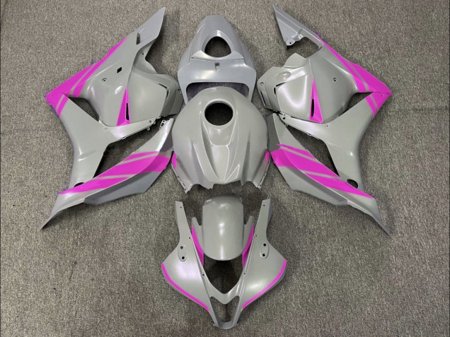 Nardo Grey and Pink 2009-2012 Honda CBR600RR Motorcycle Fairing