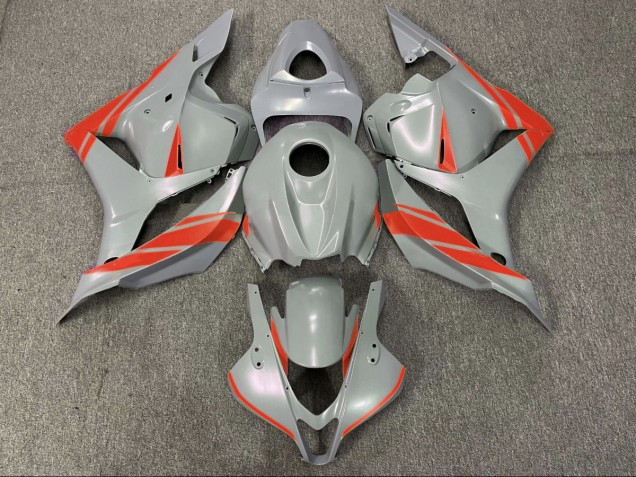 Nardo Grey and Red 2009-2012 Honda CBR600RR Motorcycle Fairing