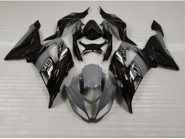 Nardo and Black 2013-2018 Kawasaki ZX6R Motorcycle Fairing