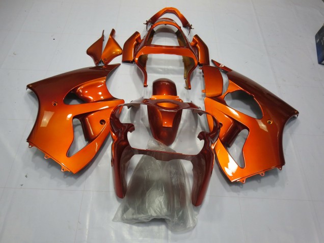 Orange 2000-2002 Kawasaki ZX6R Motorcycle Fairing