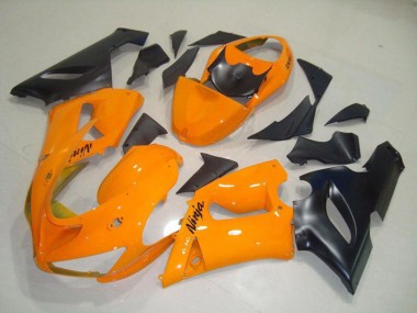 Orange Black 2005-2006 Kawasaki ZX6R Motorcycle Fairing