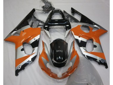 Orange Silver OEM Style 2000-2002 Suzuki GSXR 1000 Motorcycle Fairing