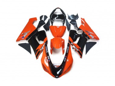 Orange and Black Elf 2005-2006 Kawasaki ZX6R Motorcycle Fairing