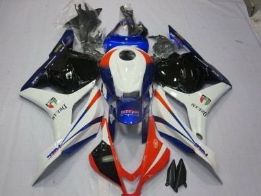 Orange and Blue 2009-2012 Honda CBR600RR Motorcycle Fairing