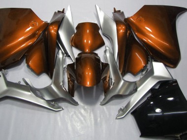 Orange and Silver 2010-2013 Honda VFR1200 Motorcycle Fairing