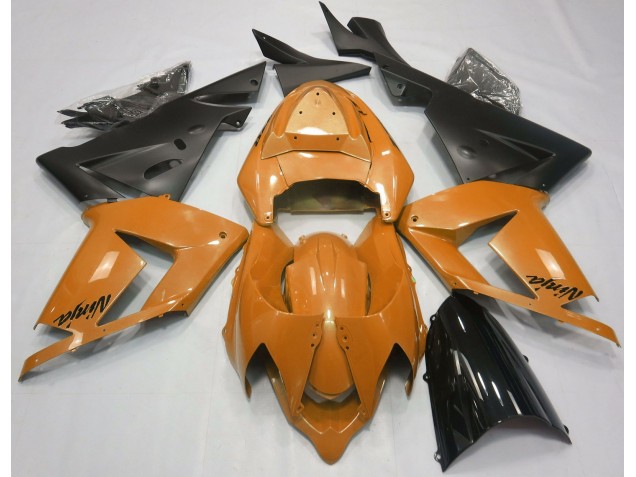 Pearl Orange & Black 2004-2005 Kawasaki ZX10R Motorcycle Fairing