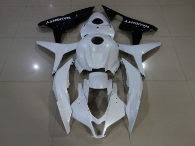 Pearl White 2007-2008 Honda CBR600RR Motorcycle Fairing