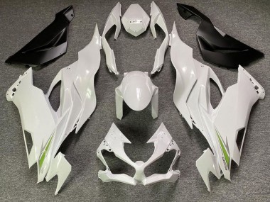 Pearl White 2019-2023 Kawasaki ZX6R Motorcycle Fairing