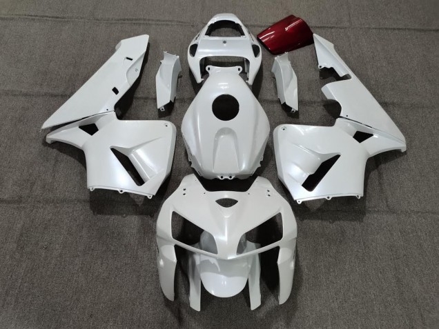 Pearl White 2005-2006 Honda CBR600RR Motorcycle Fairing