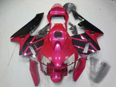 Pink and Black 2003-2004 Honda CBR600RR Motorcycle Fairing