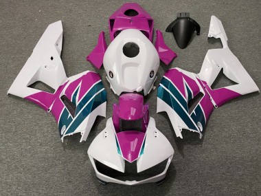 Pink and Emerald Gloss 2013-2023 Honda CBR600RR Motorcycle Fairing