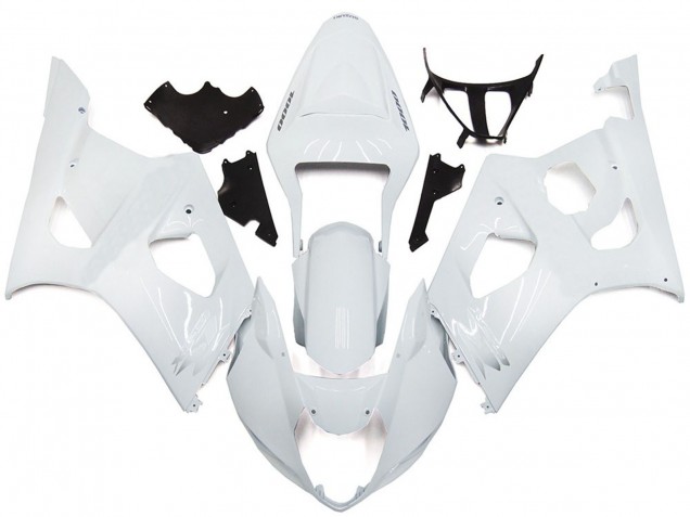 Plain Gloss White Style 2003-2004 Suzuki GSXR 1000 Motorcycle Fairing