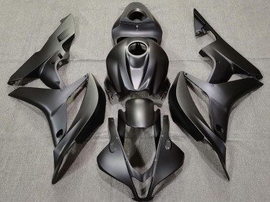 Plain Matte Black 2007-2008 Honda CBR600RR Motorcycle Fairing