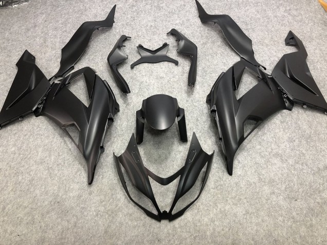 Plain Matte Black 2013-2018 Kawasaki ZX6R Motorcycle Fairing