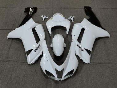 Plain White Gloss 2007-2008 Kawasaki ZX6R Motorcycle Fairing