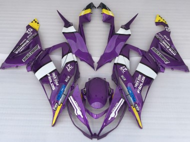 Purple Logo Style 2013-2018 Kawasaki ZX6R Motorcycle Fairing