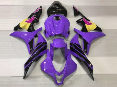 Purple & Pink Bull 2007-2008 Honda CBR600RR Motorcycle Fairing