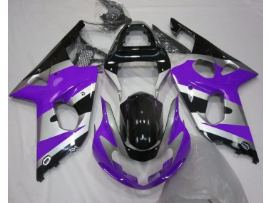 Purple Silver OEM Style 2000-2002 Suzuki GSXR 1000 Motorcycle Fairing